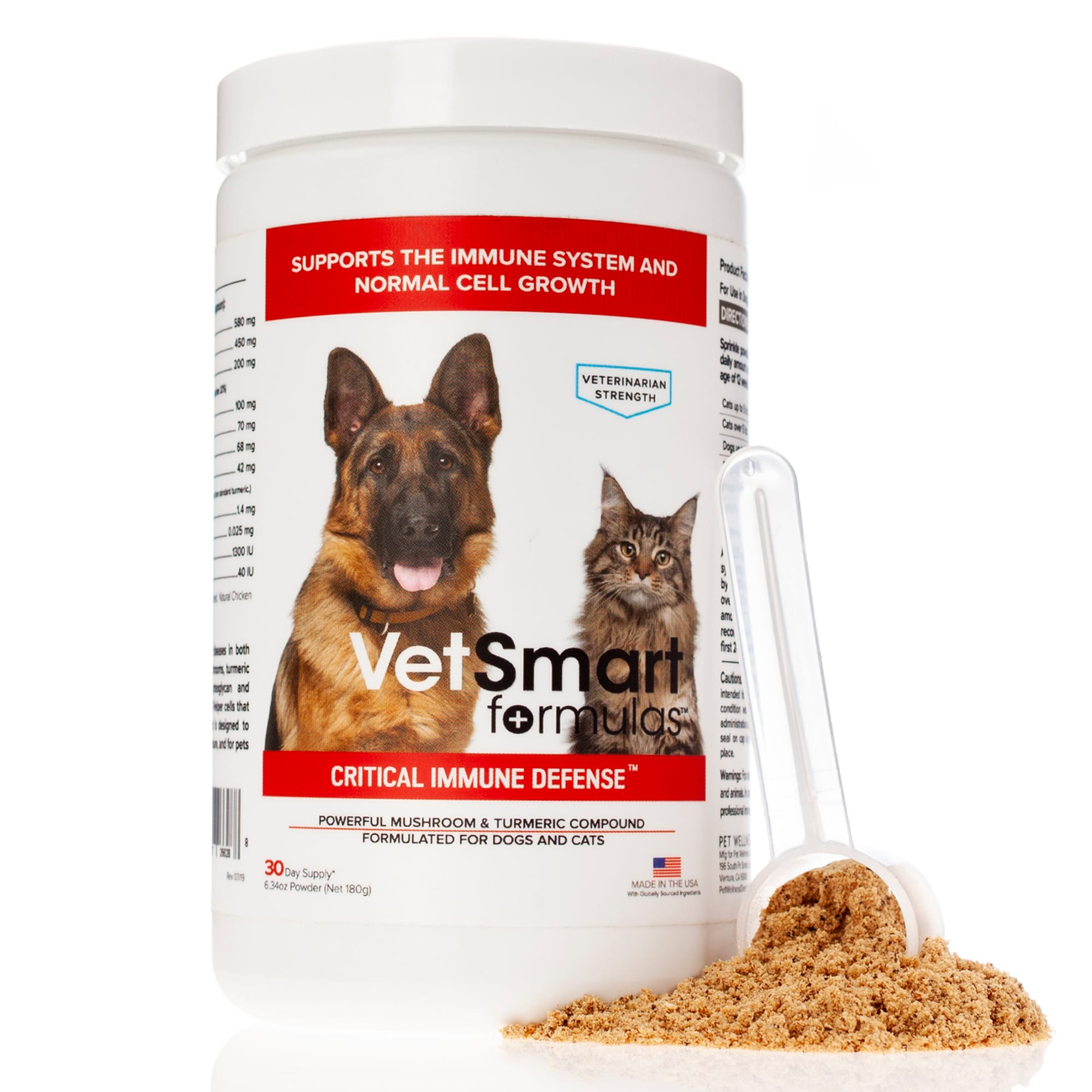 VetSmart Immune Defense Mushrooms & Turmeric for Pets 6.34 oz